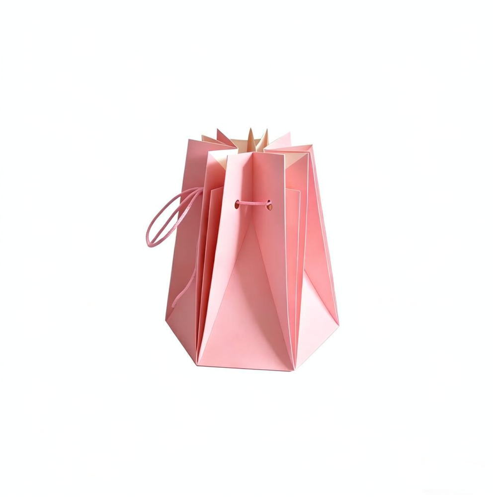 Stylish Hexagon Flower Carrier - Florist Supply Paper 评论和价格