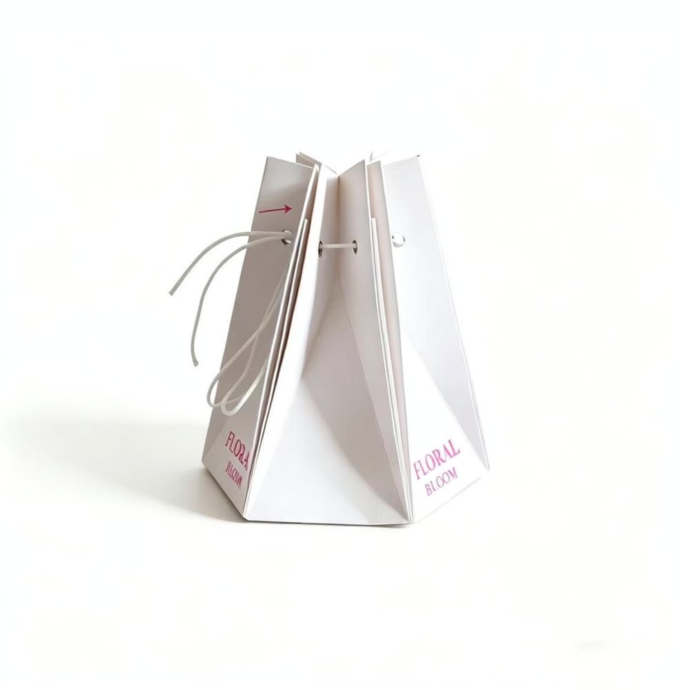 Stylish Hexagon Flower Carrier - Florist Supply Paper 评论和价格
