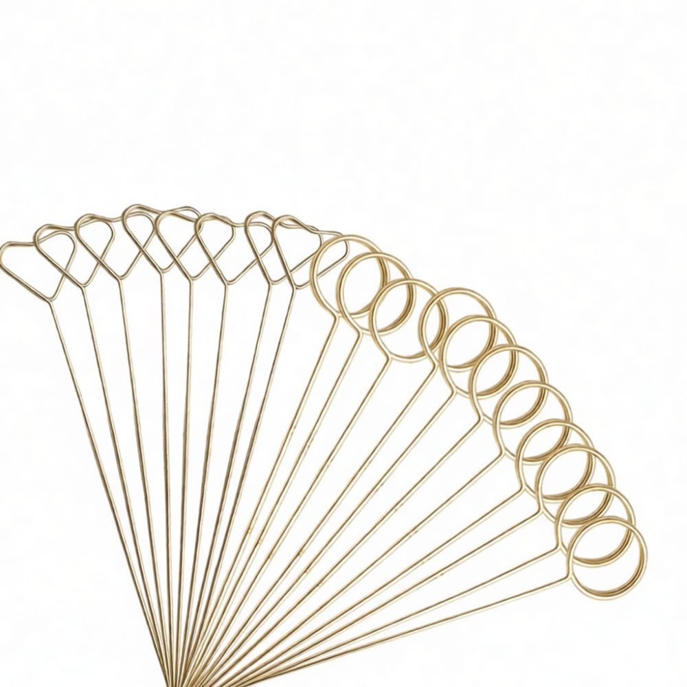 Premium Gold Metal Flower Card - The Florist Supply 评论和价格